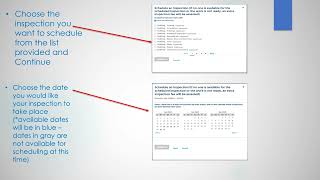Scheduling an Inspection in Accela