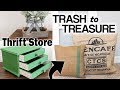 Thrift Store Makeover ⚫ Trash to Treasure Upcycle DIY