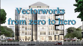 فيكتوروركس Vectorworks 2023 ( Grid-Wall-Slab-Column ) essential training from zero to hero