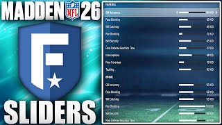 The Best All Madden Sliders For Gameplay For Madden 26 Franchise