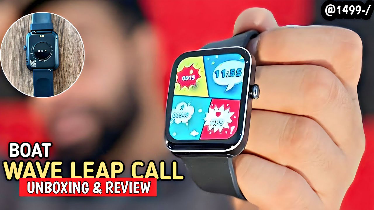 Boat wave leap call smartwatch unboxing & Detail Review⚡️1.83 inches HD Display with calling