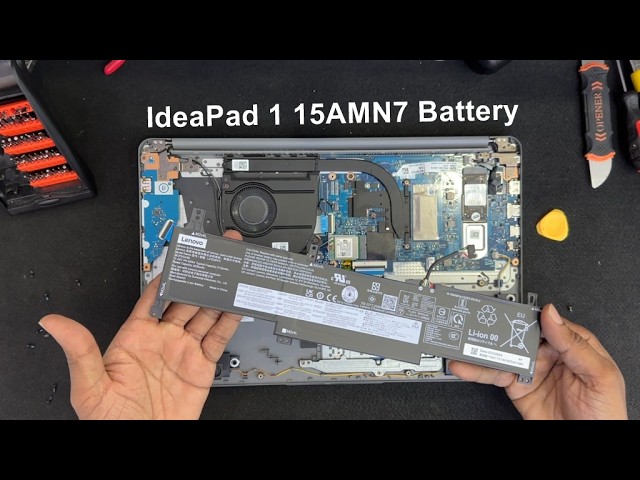 Lenovo IdeaPad 1 15AMN7 バッテリー残96% Lenovo IdeaPad 1 15AMN7 Battery Replacement & RAM Upgrade Options