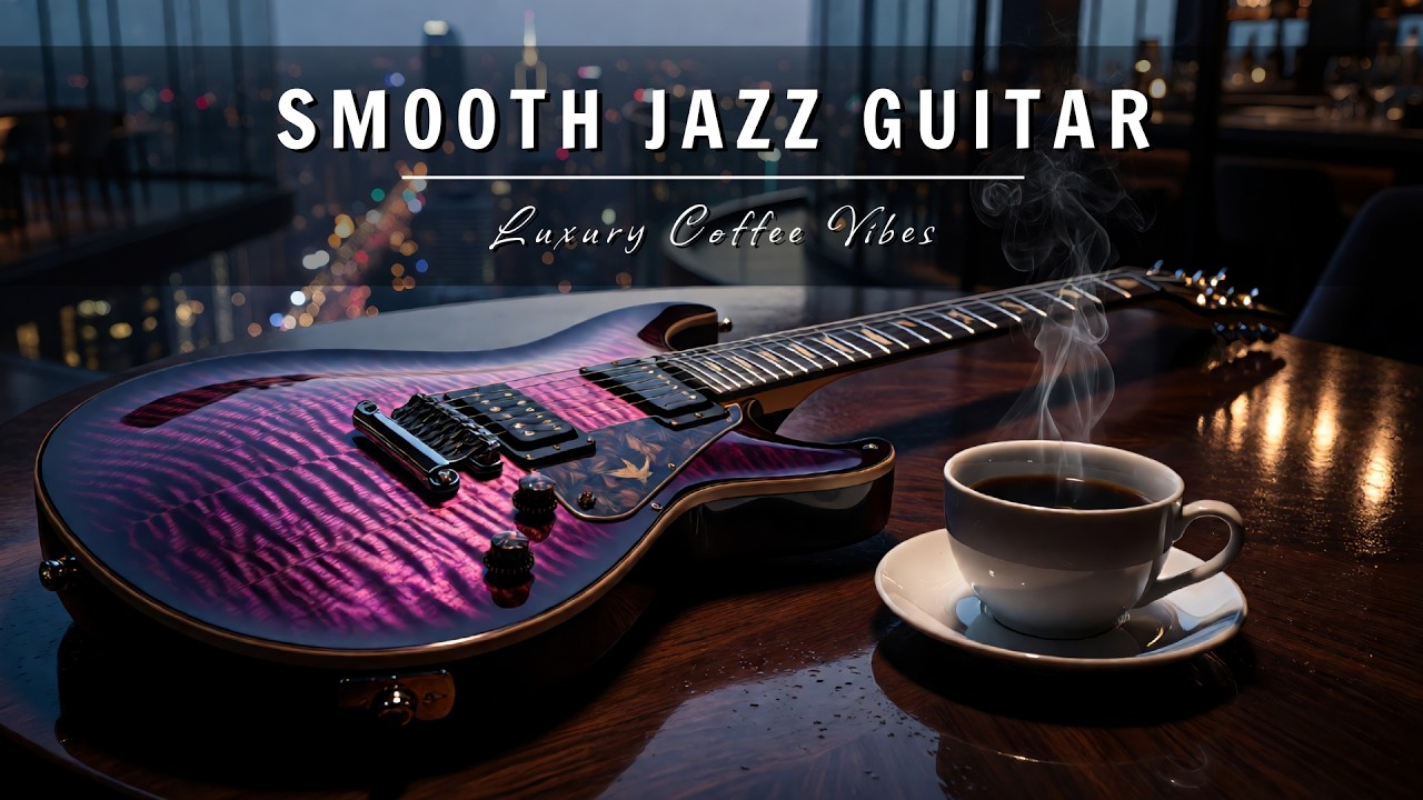 Smooth Jazz Guitar Music - Luxury Cafe Vibes • Relaxing Guitar Music for Cafe, Study & Work