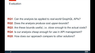 A Principled Approach to GraphQL Query Cost Analysis (Video, ESEC/FSE 2020)