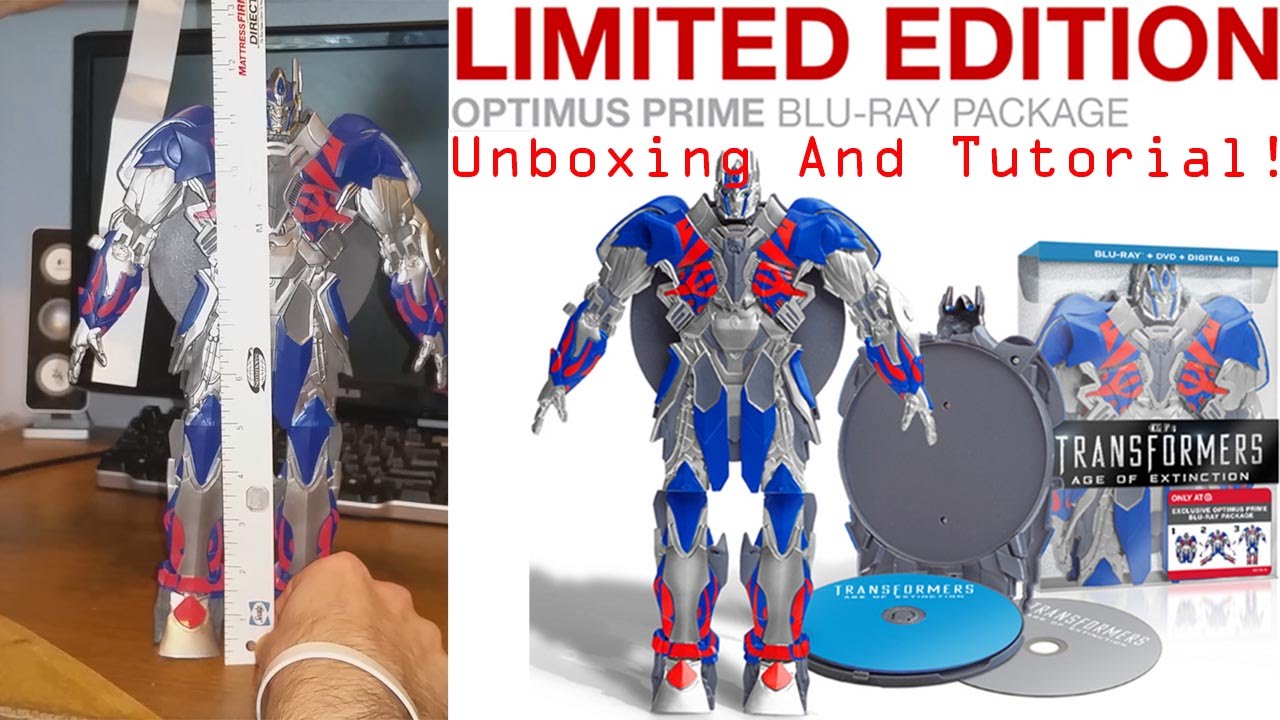Optimus Prime Transformers: Age of Extinction Blu-Ray Set - Limited ...