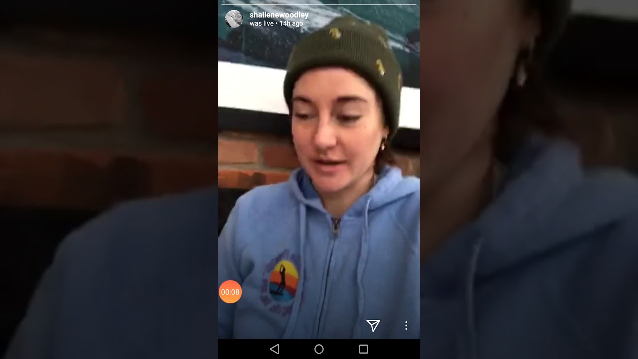 Shailene Woodley Instagram Live April 03 2020 Youtube
