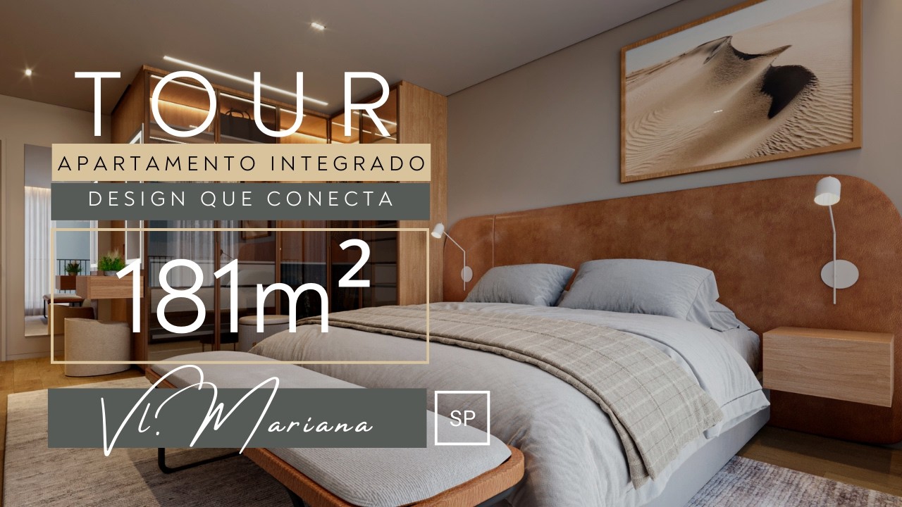 TOUR POR ÁREA ÍNTIMA CLEAN E ELEGANTE EM APARTAMENTO DE 181M² NA VILA MADALENA!