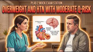 Overweight and HTN with Moderate Q-Risk ::Counseling:: PLAB 2 (UKMLA-CPSA) #plab2 #ukmla