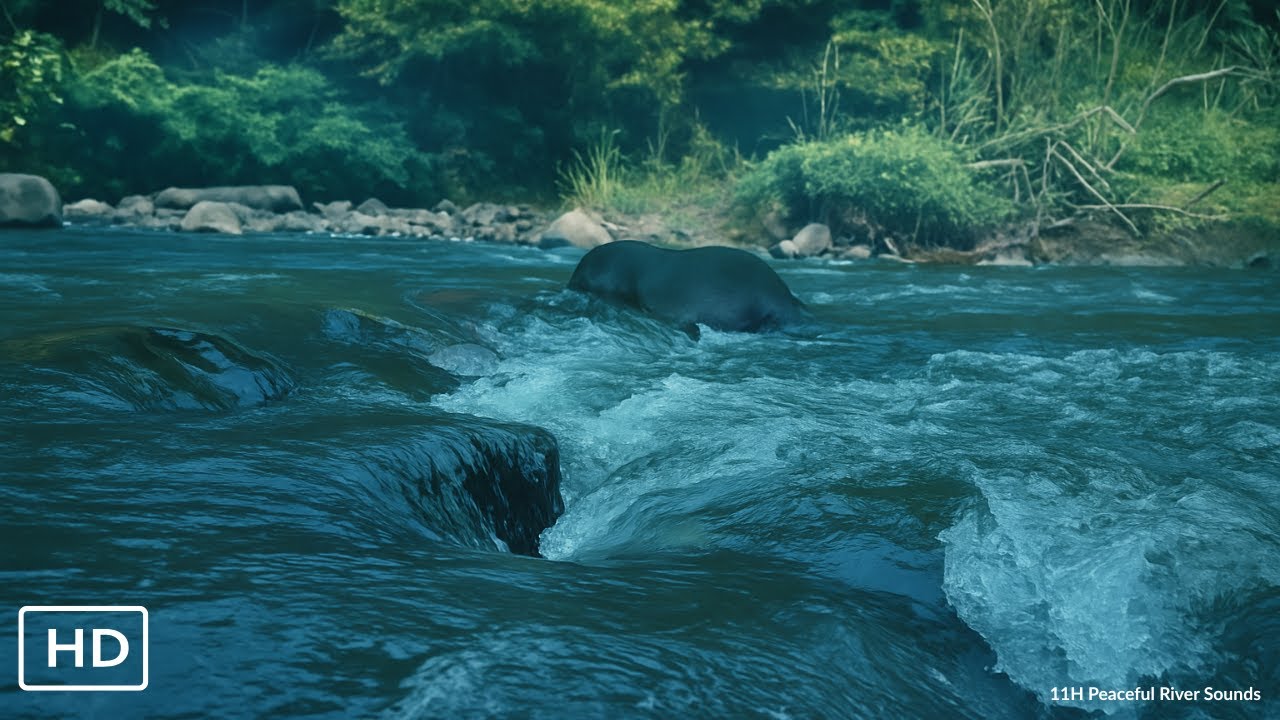 Real River Flow Night – Relaxing Sleep Ambience