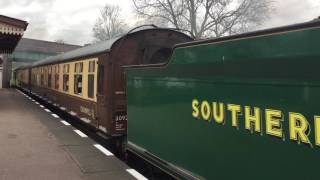 SR King Arthur class 777 'Sir Lamiel' passing Quorn & Woodhouse with DATEX