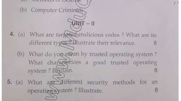 MCA 4th Sem Computer Security Question Paper