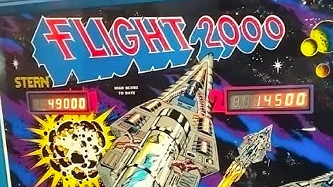 1980 Stern FLIGHT 2000 Pinball Machine In Action