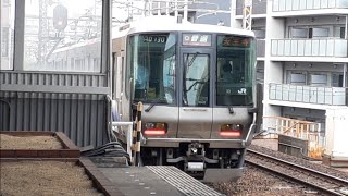 [3月にGTOからIGBTに交換]223系HE415編成＋HE432編成普通天王寺行き 鶴橋駅発車