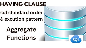 Having Clause in Oracle|How to use Having Clause in oracle|When to use Having Clause| SQl order|