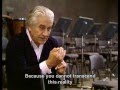 Capture de la vidéo Sergiu Celibidache On His Philosophy Of Music