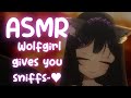 [ASMR] Wolfgirl gives you sniffs and personal attention ♥ close whispers & sniffing