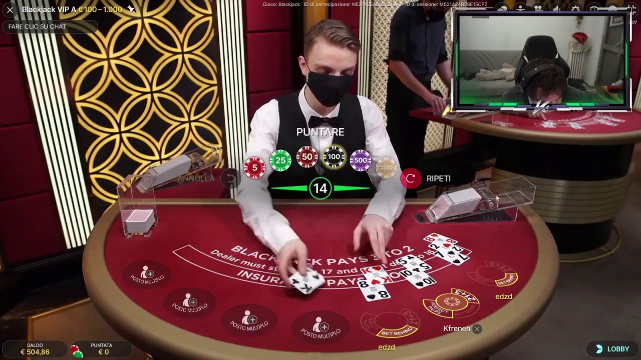 Il Kappa FreneH VINCE UN kappone a blackjack