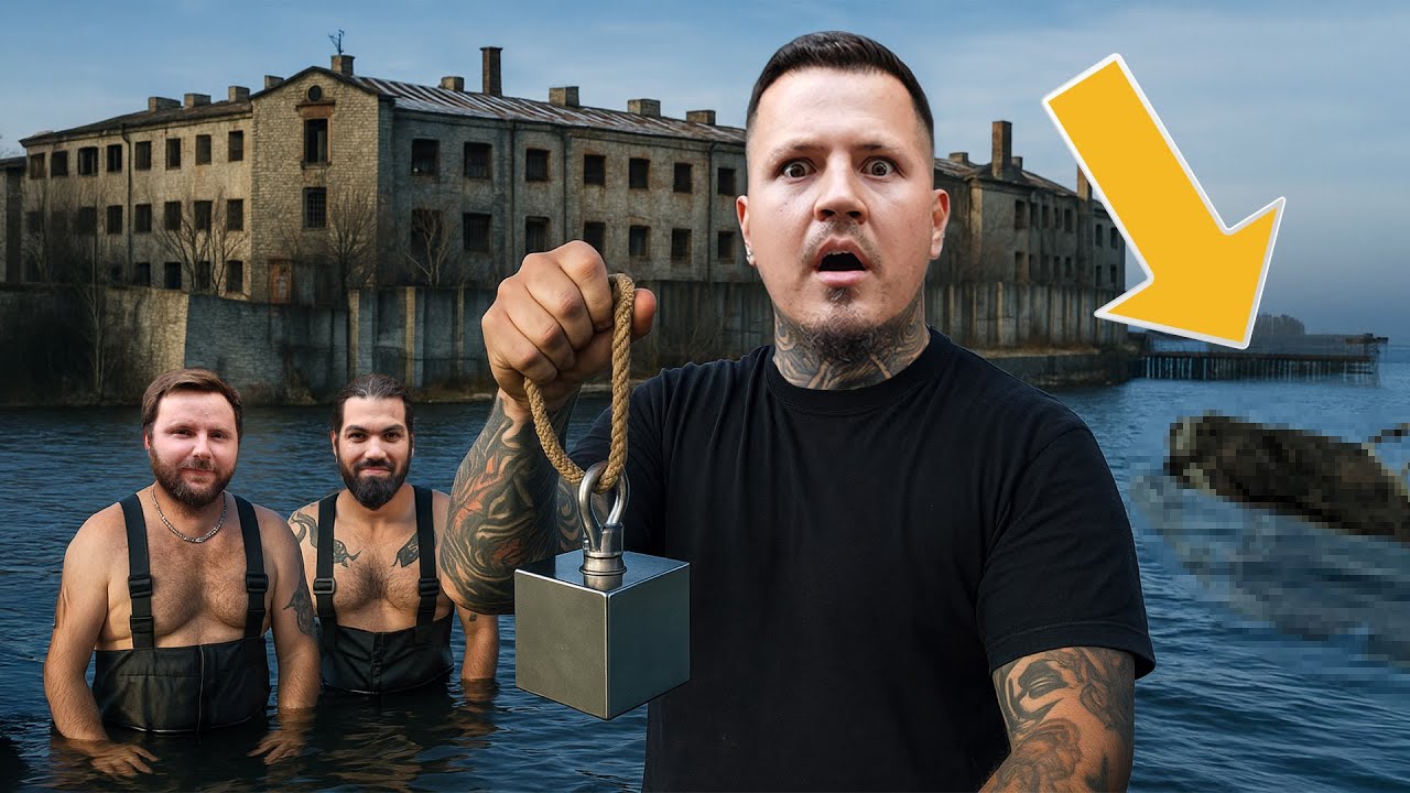 Fiskar Upp Okänt Föremål Vid Nedlagt Fängelse - Magnetfiske Äventyr