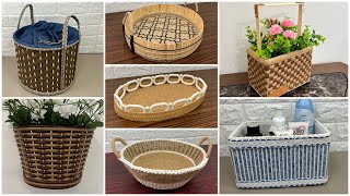 7 Diy Basket/ Diy Rope Basket/ Diy Storage Basket/ Organizer Basket/ سبت يدوي