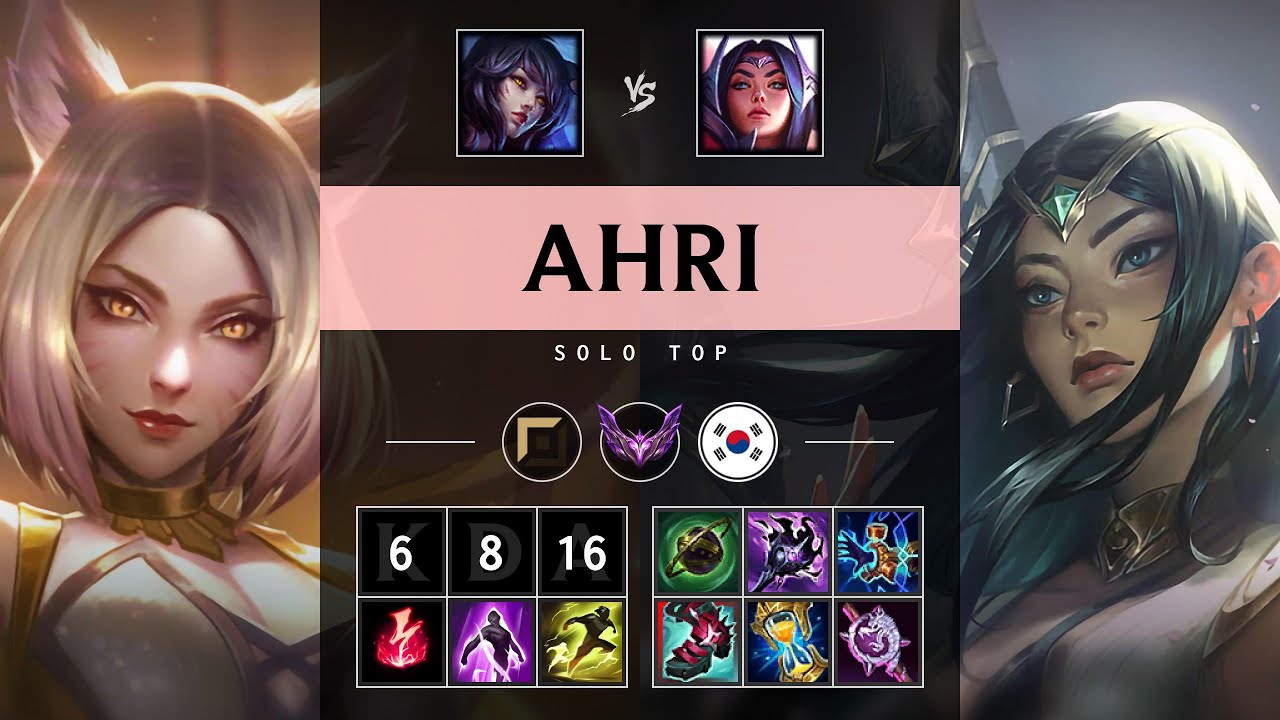 Ahri Top vs Irelia - KR Master Patch 25.18
