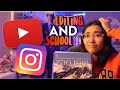 how I manage editing + YouTube as a high school senior! (tips + tricks)