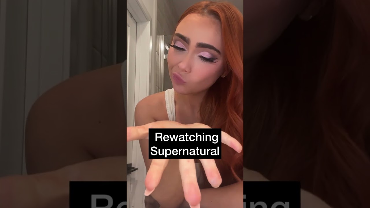 This is me talking about myself… I’ve watched it 4 times #supernatural #thewinchesters #redhead