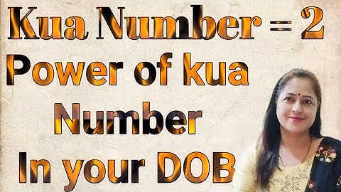 Power of kua number✔️success number 💥 Angel Number/kua number secret number of your DOB kua Number 2