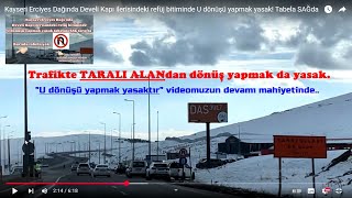 Trafikte Tarali Alandan Dönüş Yapmak Da Yasak. U Dönüşü Yasağı Vidyomuzun Devamı Mahiyetinde. .