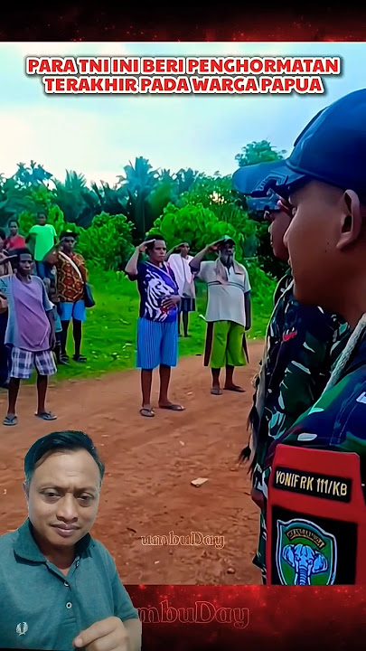 momen sedih perpisahan TNI dengan warga papua#shorts