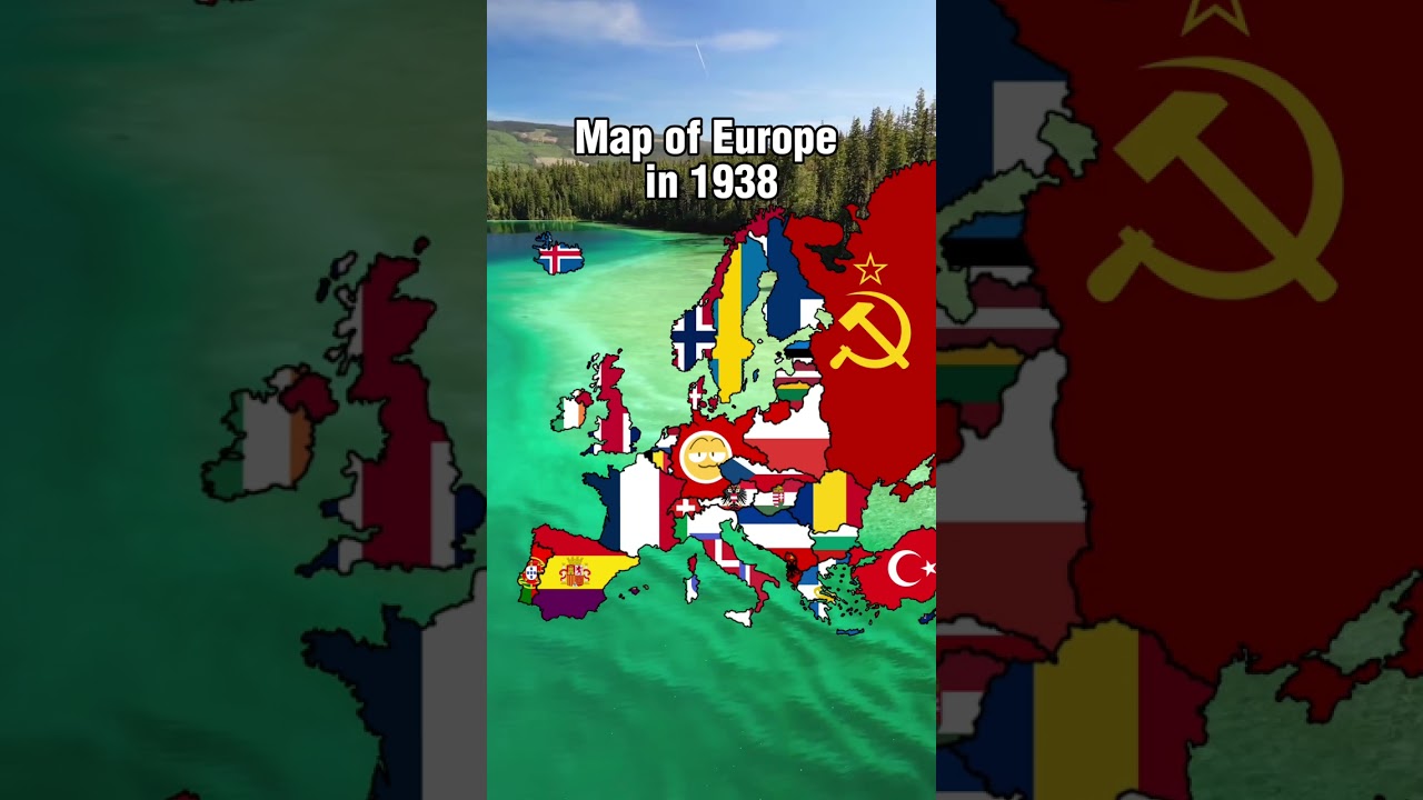 Map of Europe in January 1st, 1938