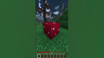 RED MUSHROOM BLOCK IN MINECRAFT! #shorts