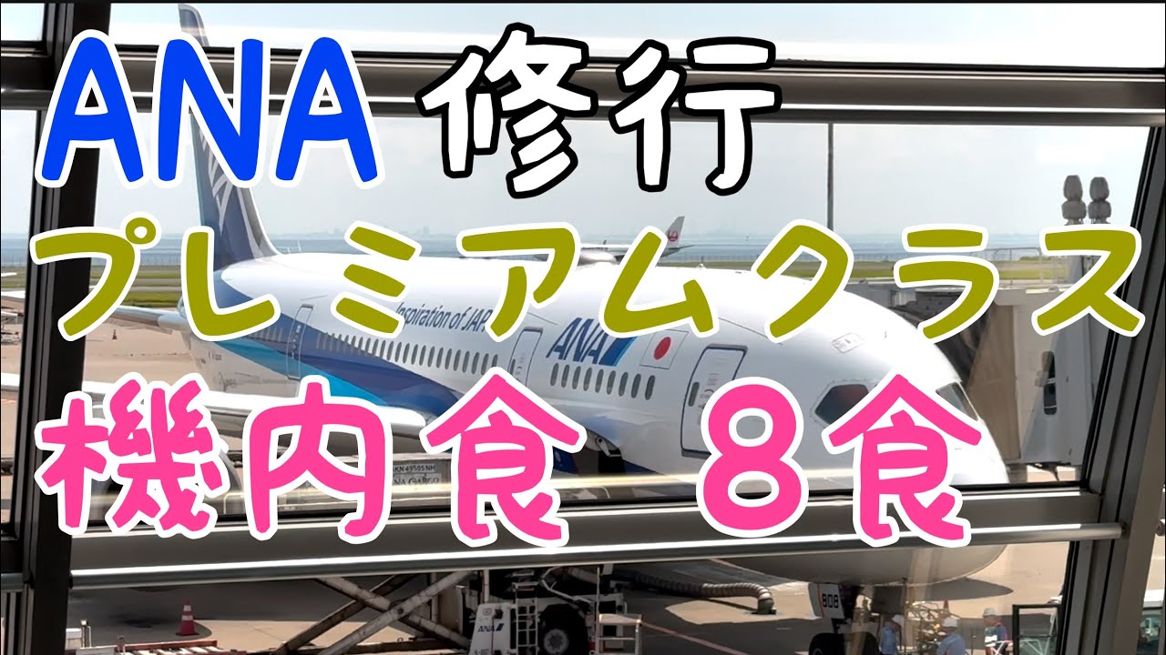 2023年ANA修行 国内線プレミアムクラス機内食 8食