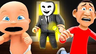 Baby and Daddy Escape ROBLOX BREAK IN (Story)