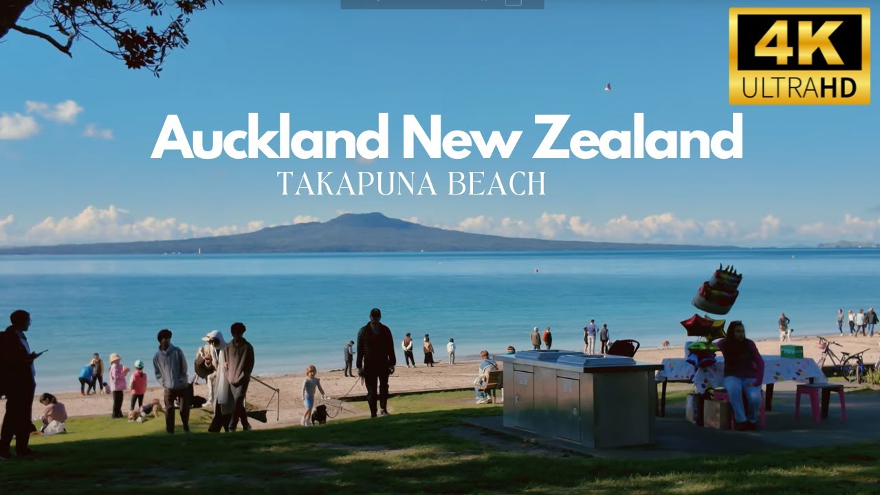 Auckland Takapuna Beach Walk | 30 Minutes of Ocean Calm & Scenic Views