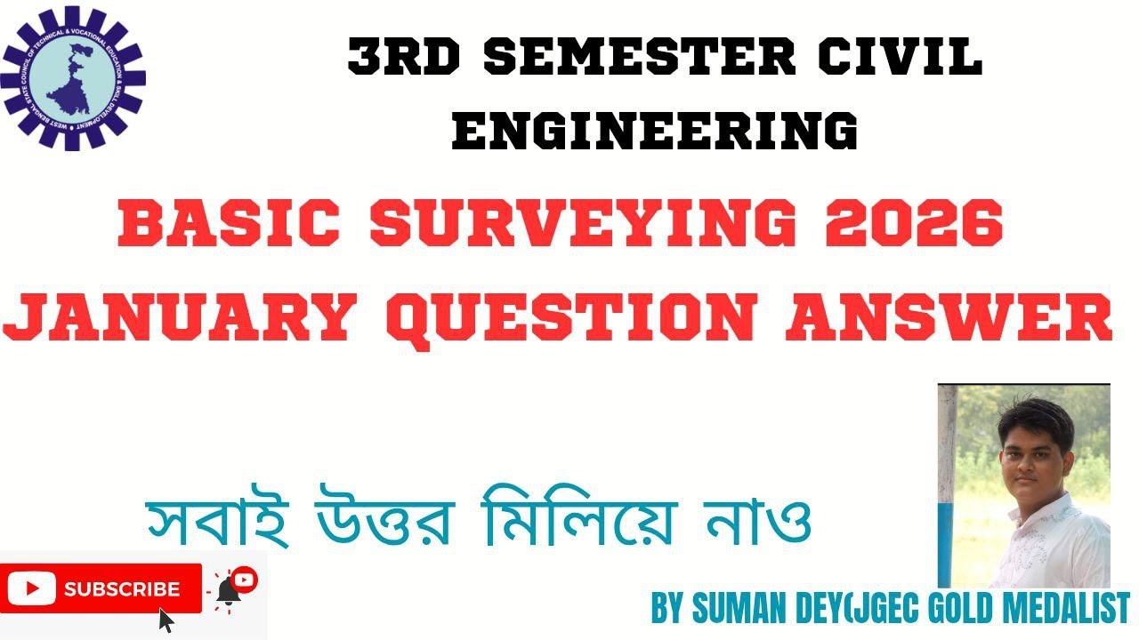 BASIC SURVEYING 2026 JANUARY  QUESTION SOLUTION