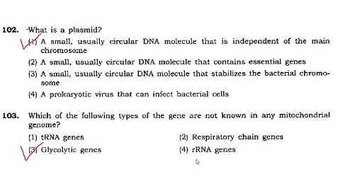 BHU M.Sc. Zoology (2012) entrance MCQ
