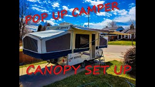 How to Set up Canopy - Pop  Up Camper