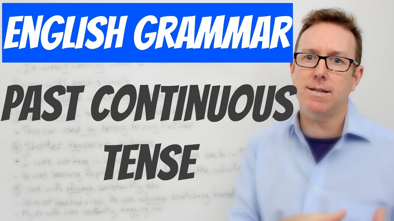 English lesson Using the PAST CONTINUOUS tense in English gramática