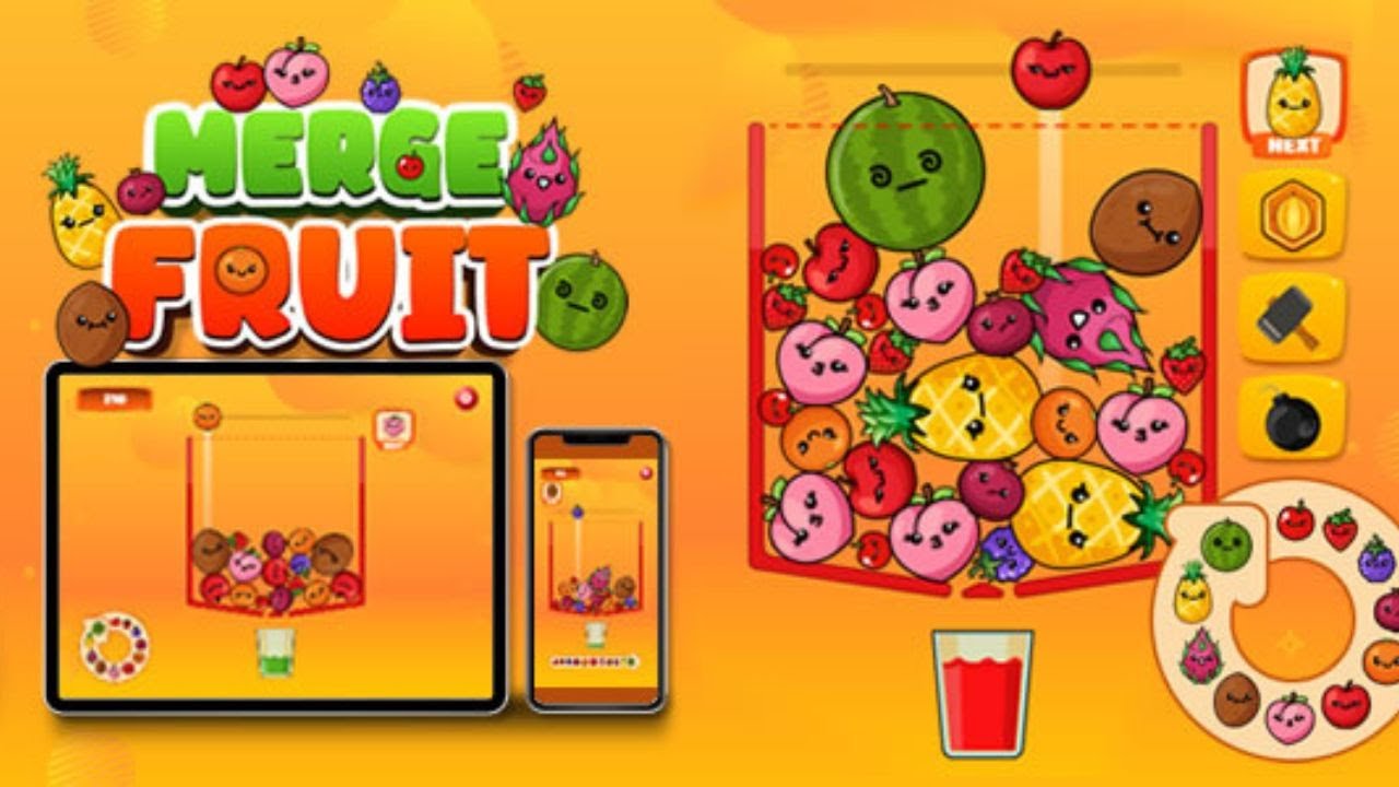 Fruits merge juicy drop l high score with fresh fruits merge 1