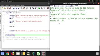 1.Video.Suma de 2 números.Curso de Pseint.Estructuras Secuenciales
