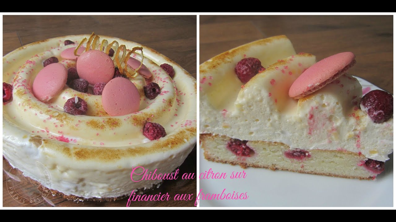 Chiboust au citron sur financier aux framboises