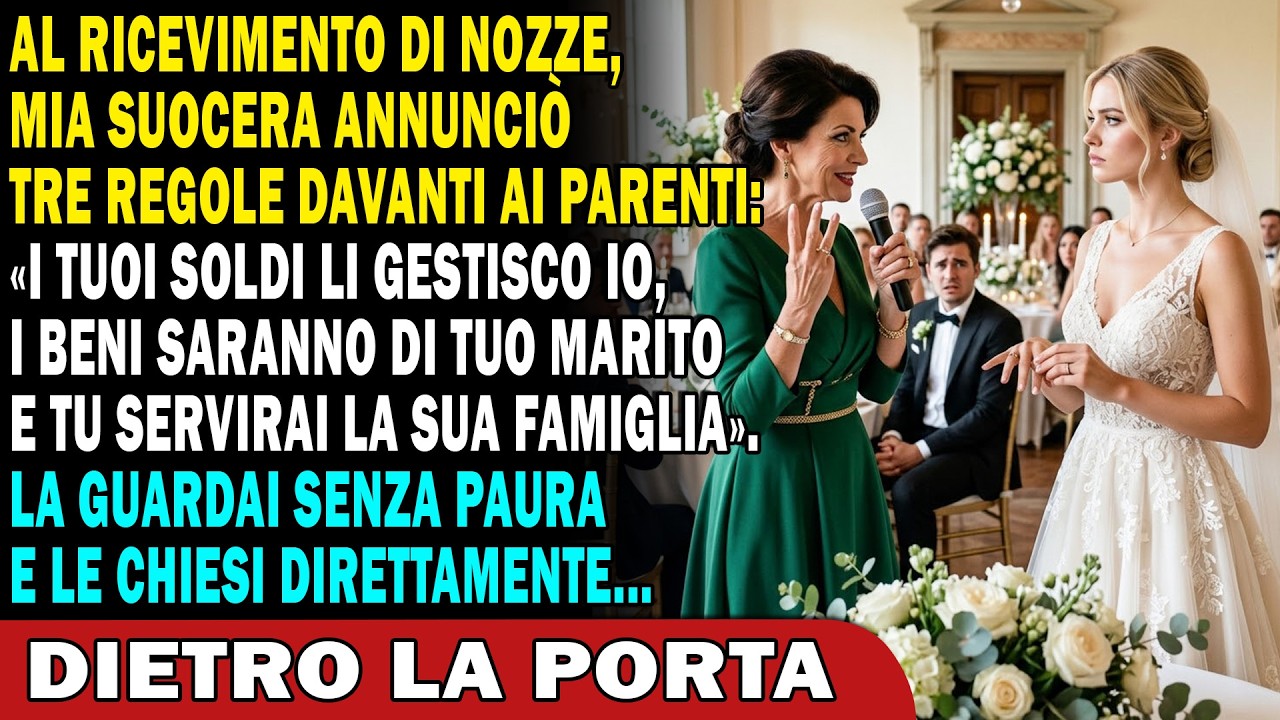 Nel bel mezzo del mio ricevimento di nozze, mia suocera mi ha tirato da parte davanti a tutti e ha annunciato tre regole: “Dal mese prossimo, tutto il tuo stipendio va a me da gestire. Le...