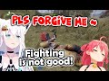 Miko is trying to pick a fight with Fubuking