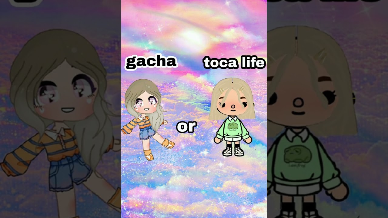 Comparison of Gacha Life VS Toca Boca! ! 😍✨ Toca Sunny Story