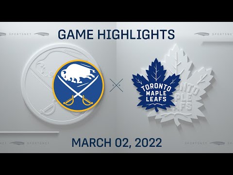 NHL Highlights | Sabres vs. Maple Leafs - Mar. 2, 2022