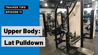Trainer Tips: Lat Pulldown