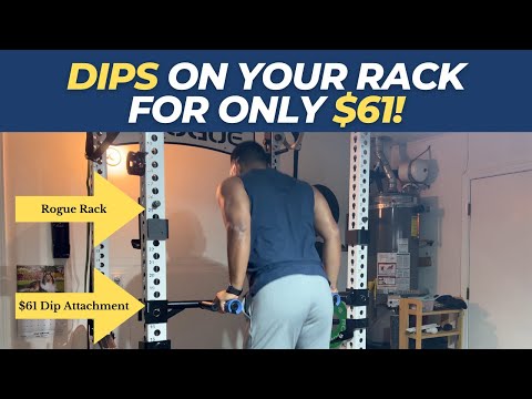 Do Dips On Your Rack For ONLY $61! [SYL Fitness Dip Bar Attachments Review]
