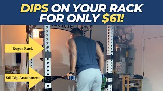 Do Dips On Your Rack For ONLY $61! [SYL Fitness Dip Bar Attachments Review]