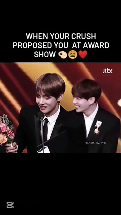 #taehyung purpose #jungkook at award show 😁🫣😳💜💚#taekook #taekookforever #taekookedits