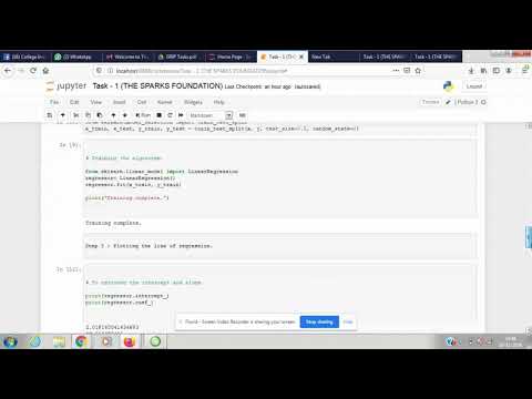 Task 1 from THE SPARKS FOUNDATION to predict using supervised ML simple linear regression model